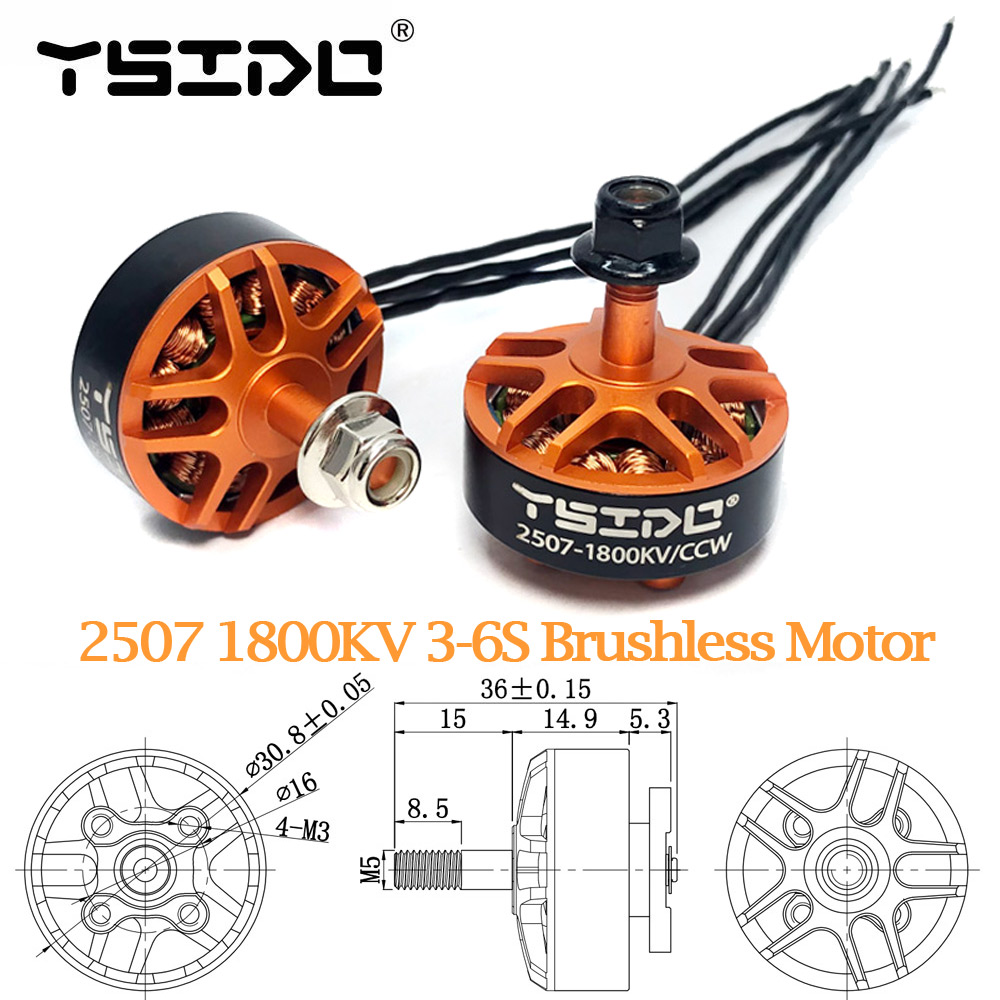 Drone Receiver - YSIDO 2507 1800KV 3-6S Động Cơ