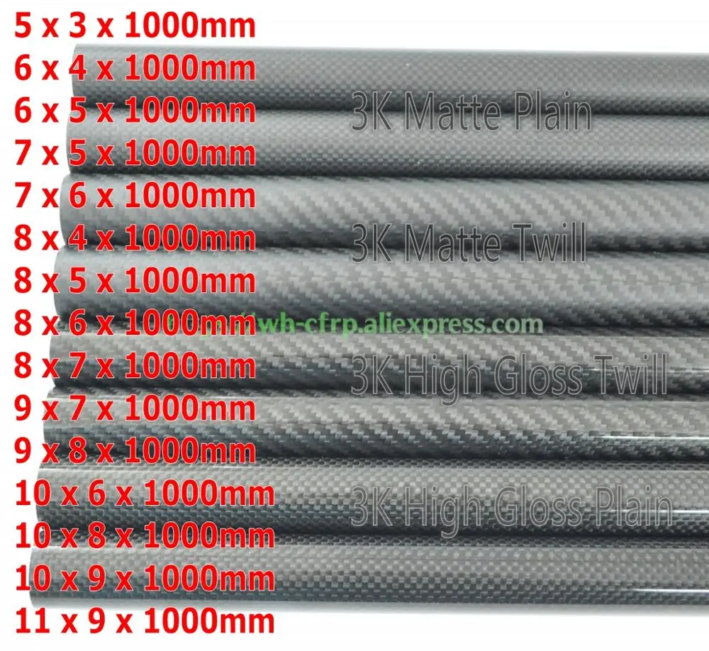 Drone Frame - Sợi Carbon 3 K Ống OD