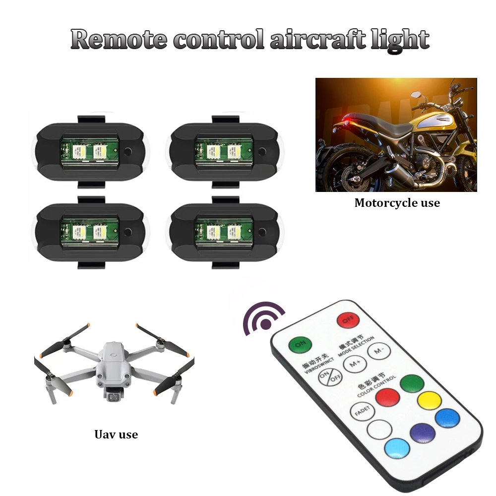 1Pcs Remote LED RGB Anti-colli - đánh giá và giá Drone Led Light